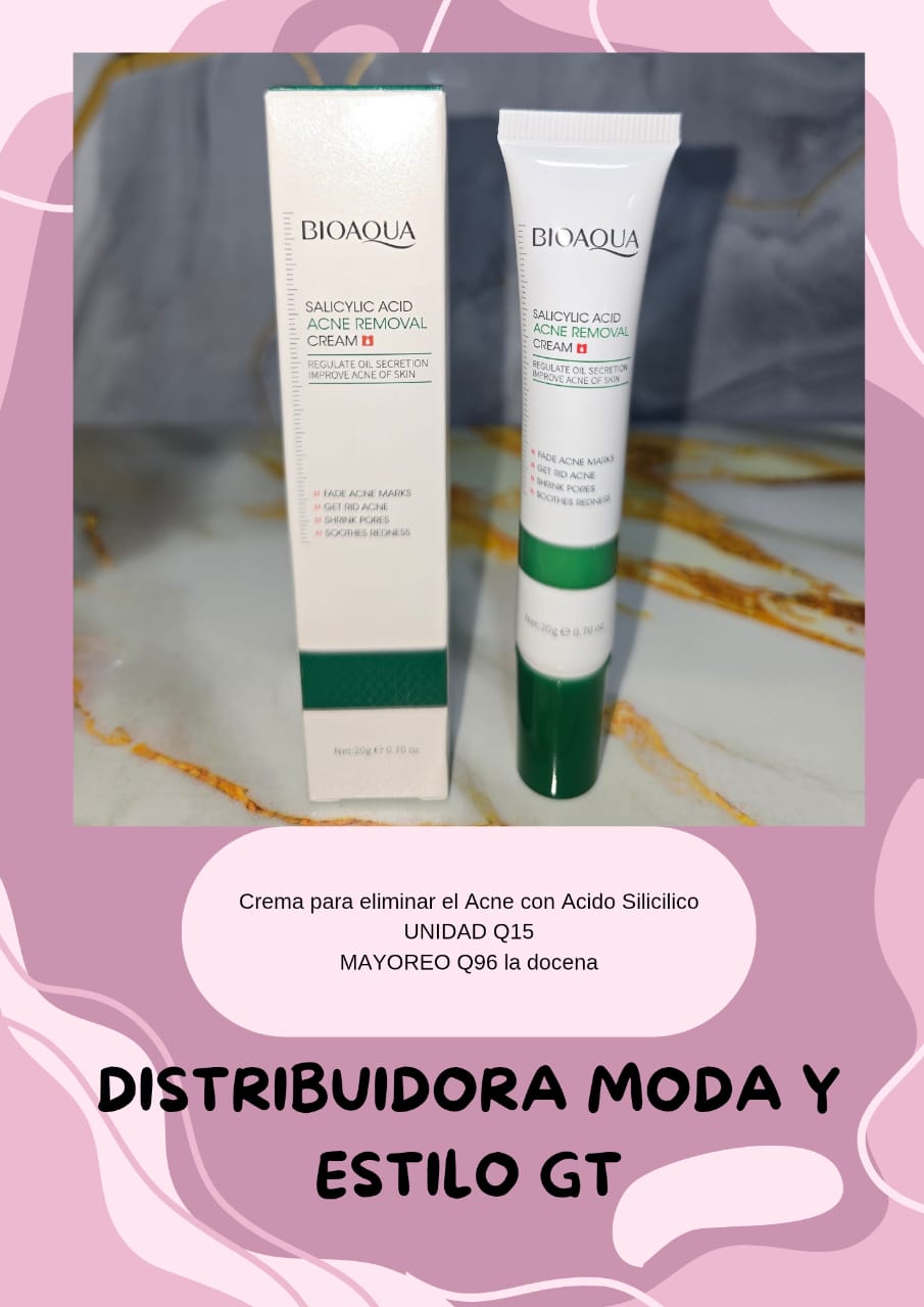 Crema de Acido Salicilico para Eliminar el Acne