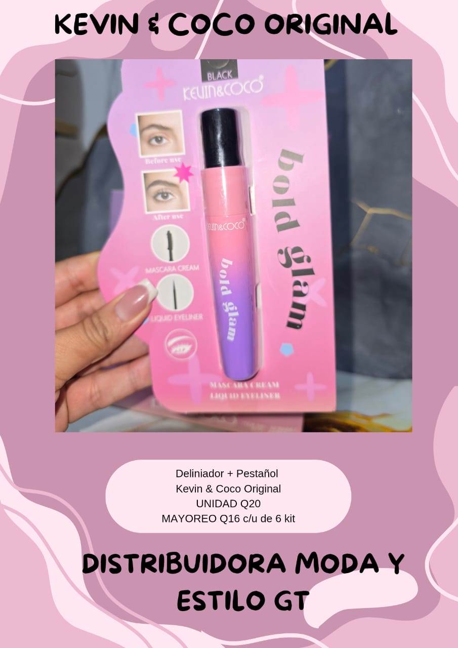 Deliniador y Pestañol Kevin y Coco Original