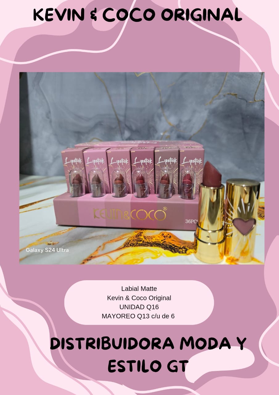 Labial Matte Kevin y Coco Original