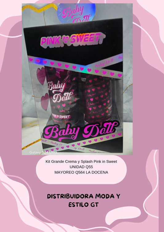 Kit de Crema y Splash Pink