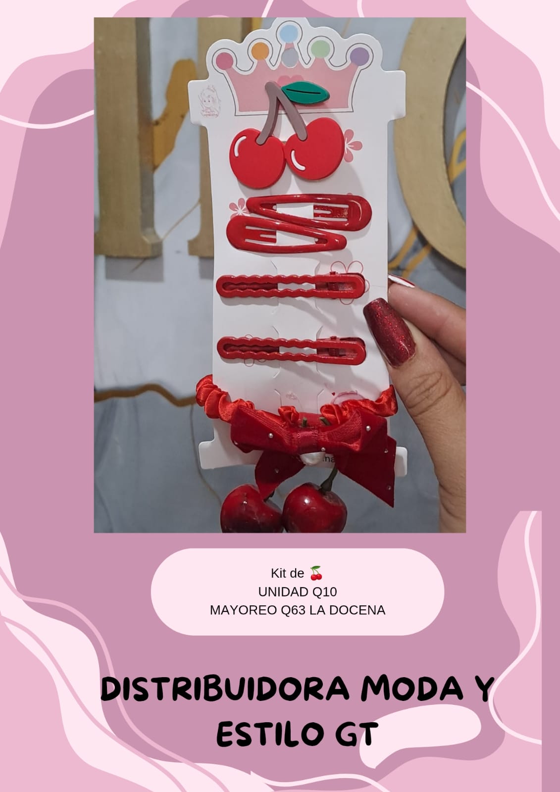 Colitas y Ganchitos de Cereza