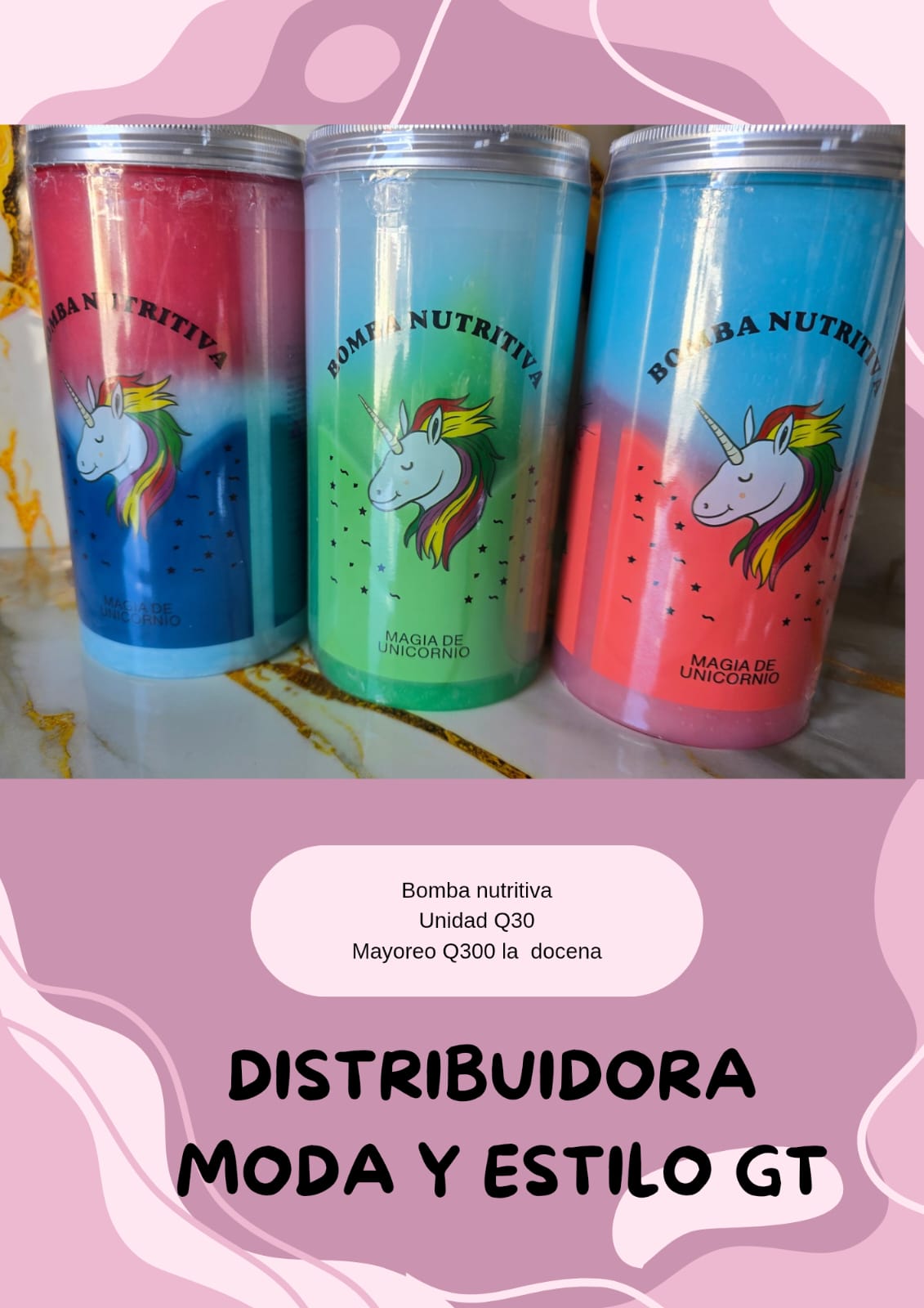 Bomba de Baño Nutritiva Unicornio