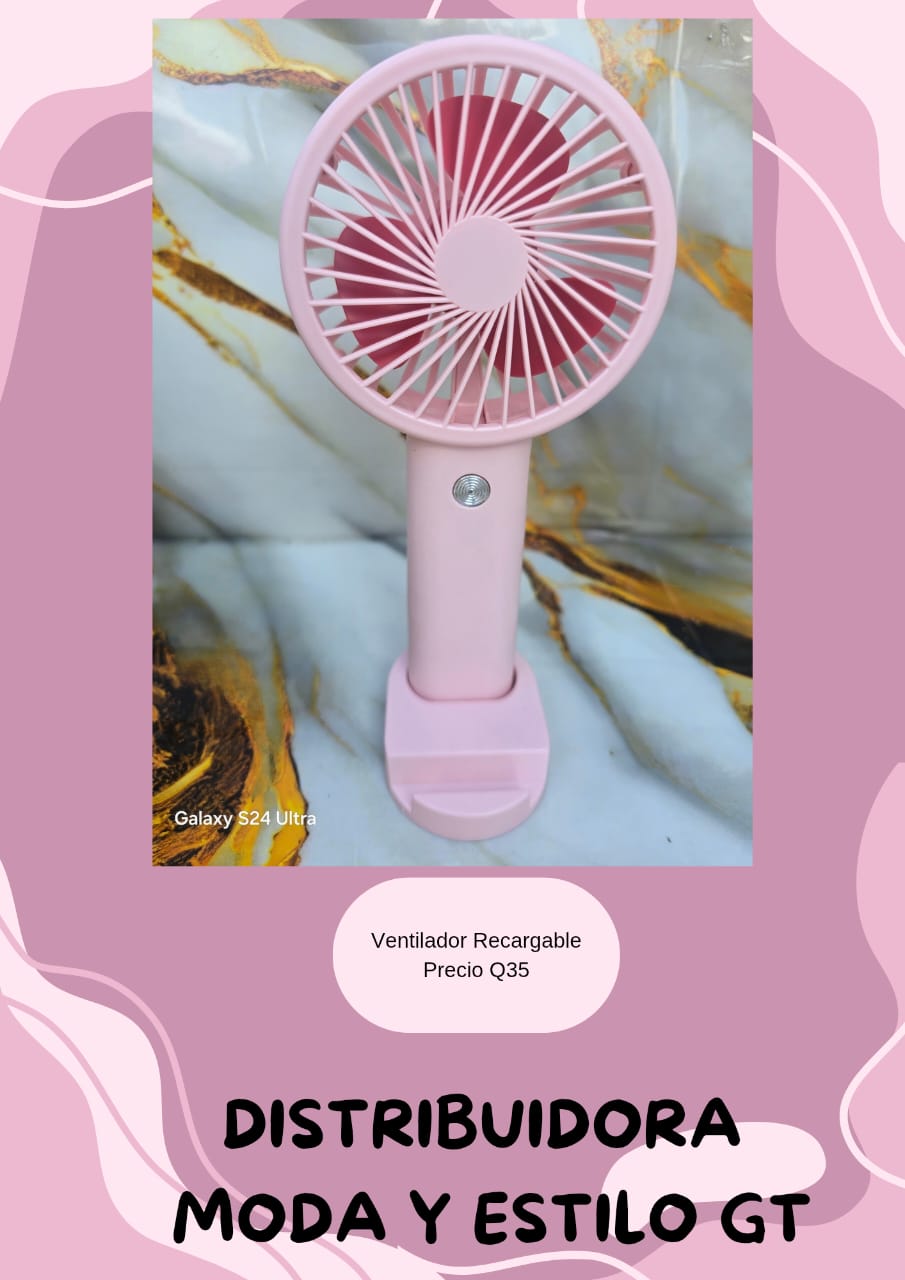 Ventilador de Mano Recargable