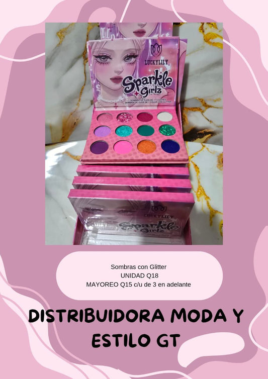 Sombras con Glitter