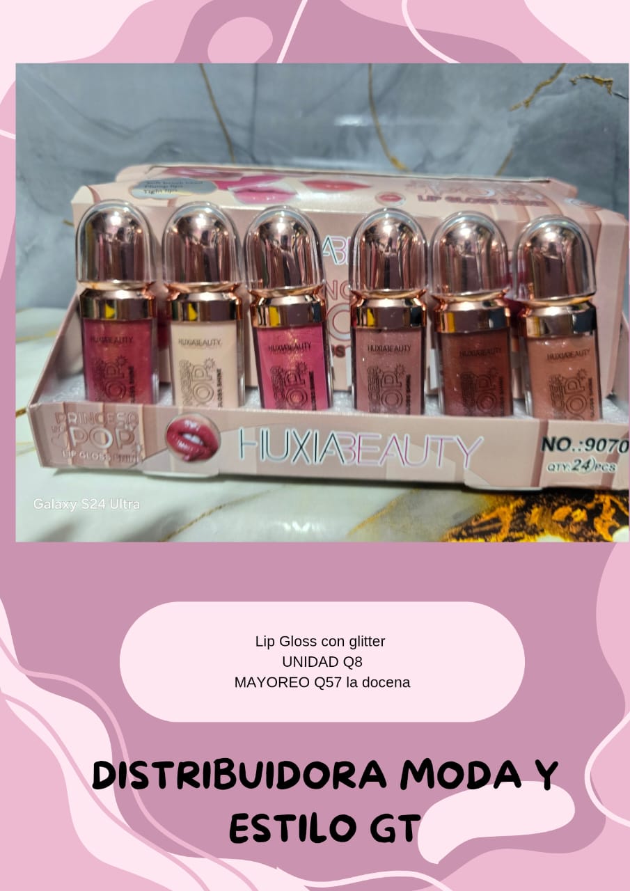 Lip Gloss con Glitter