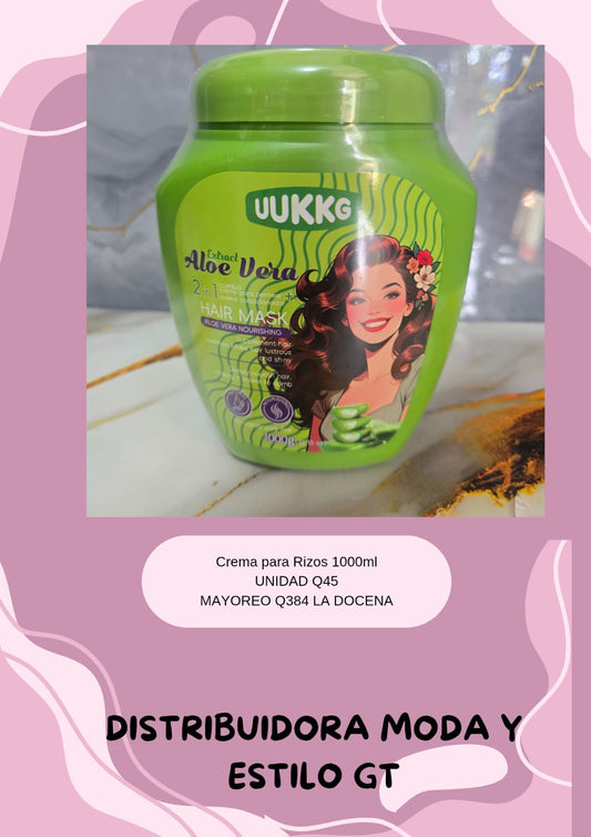 Mascarilla para el Cabello Rizos de Aloe Vera