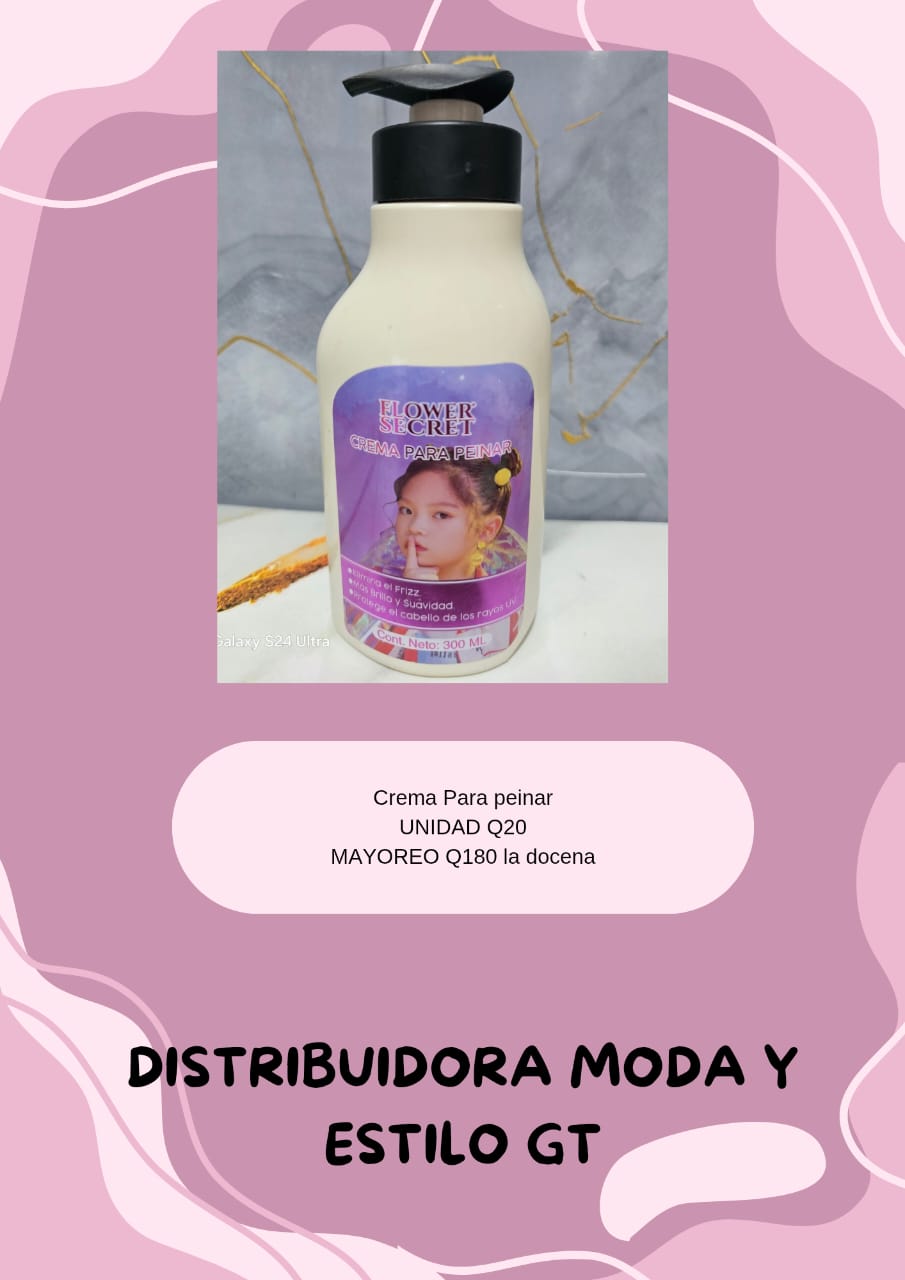 Crema para Peinar Flower Secret