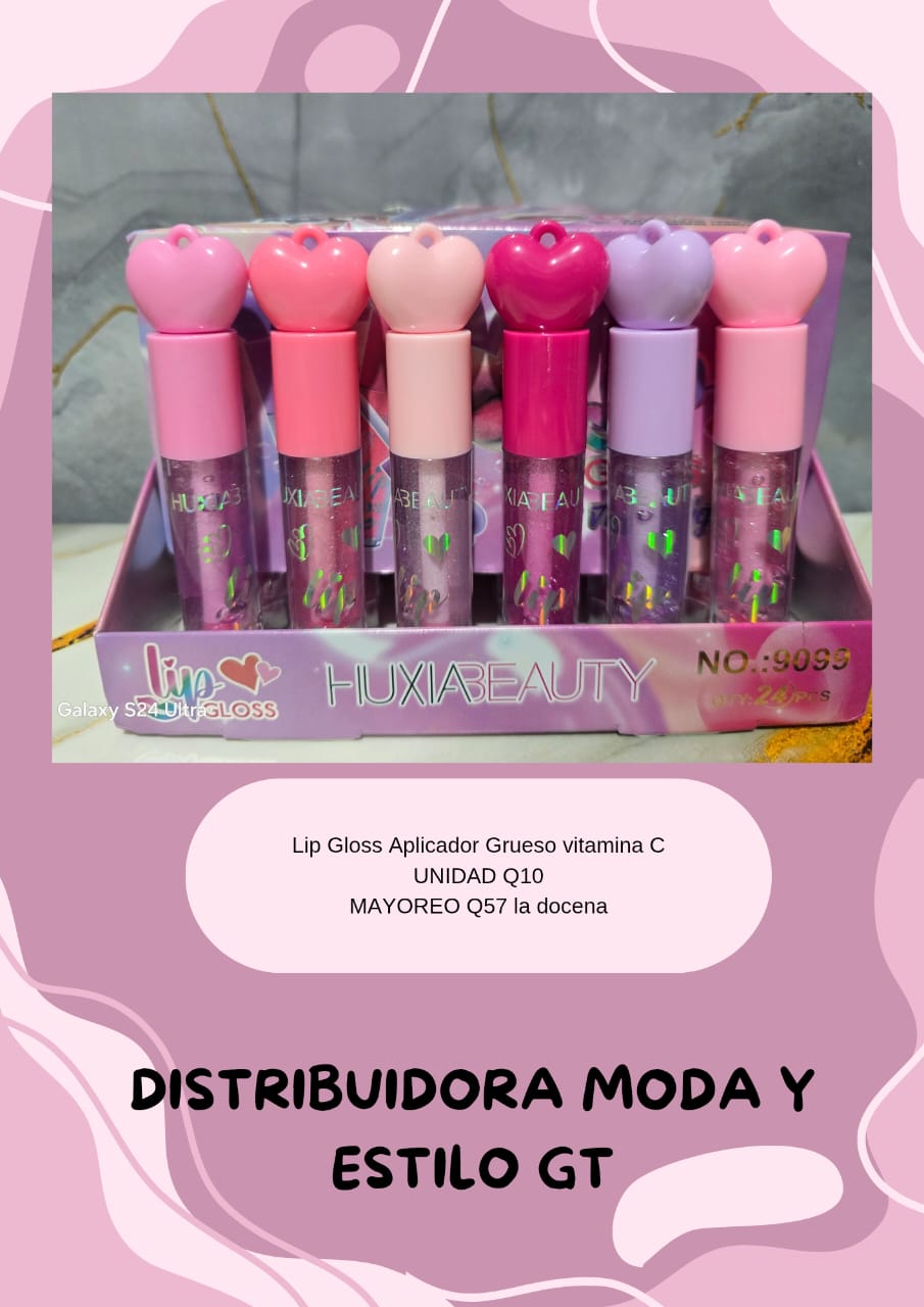 Lip gloss de Vitamina C con Aplicador Grueso