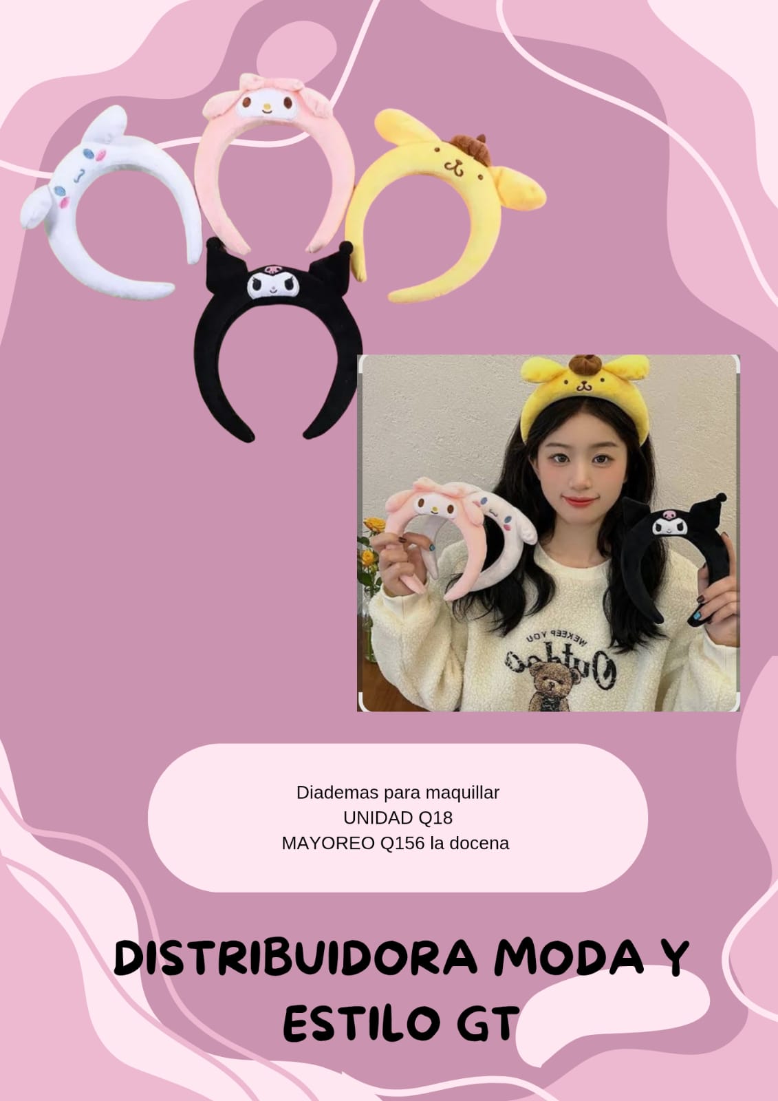 Diademas para Maquillarse de Sanrio