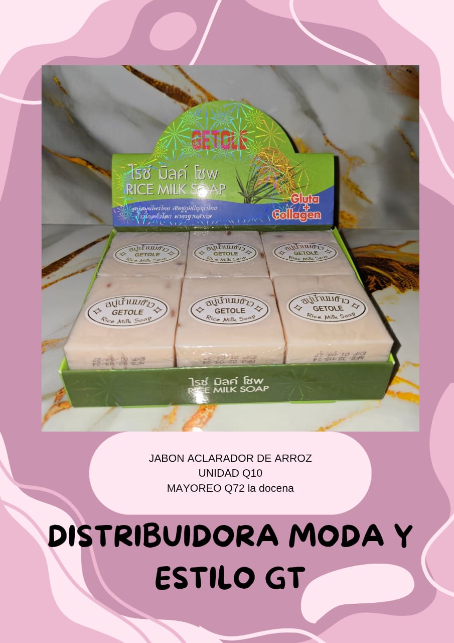 Jabon Aclarador de Arroz
