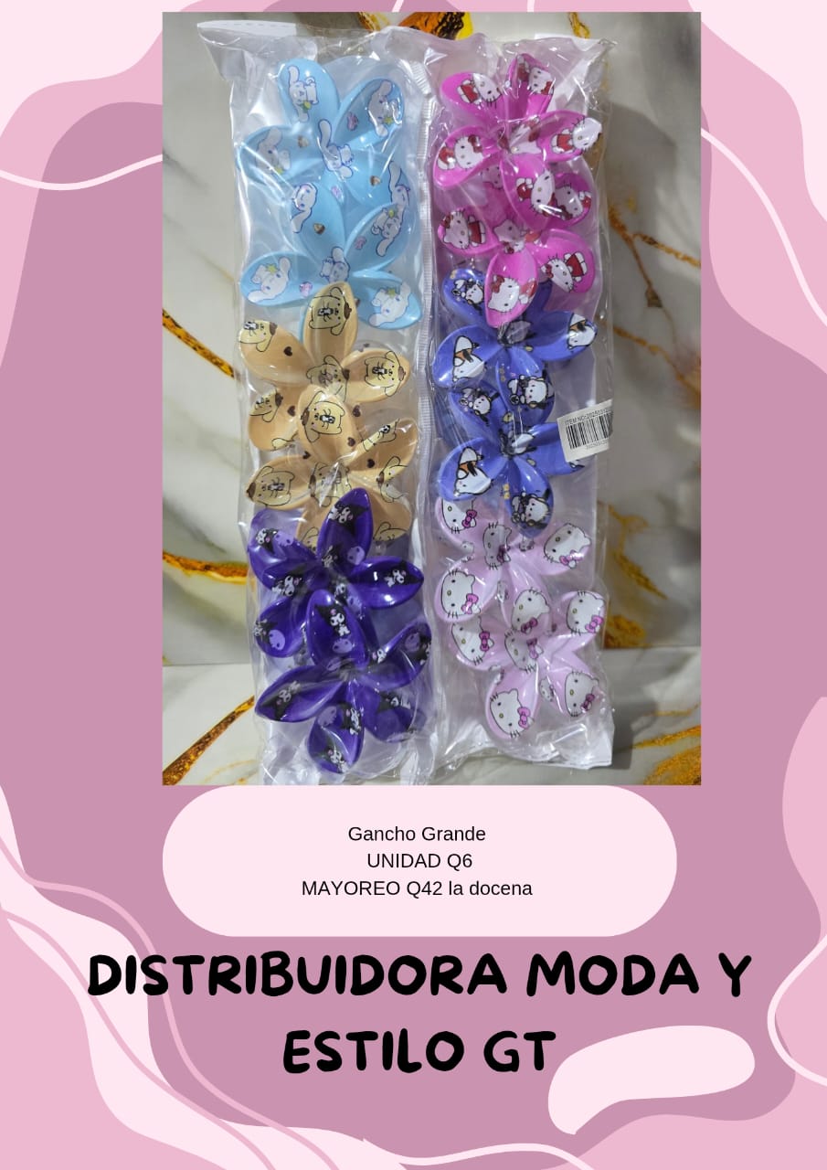 Gancho Grande de Flor de Sanrio