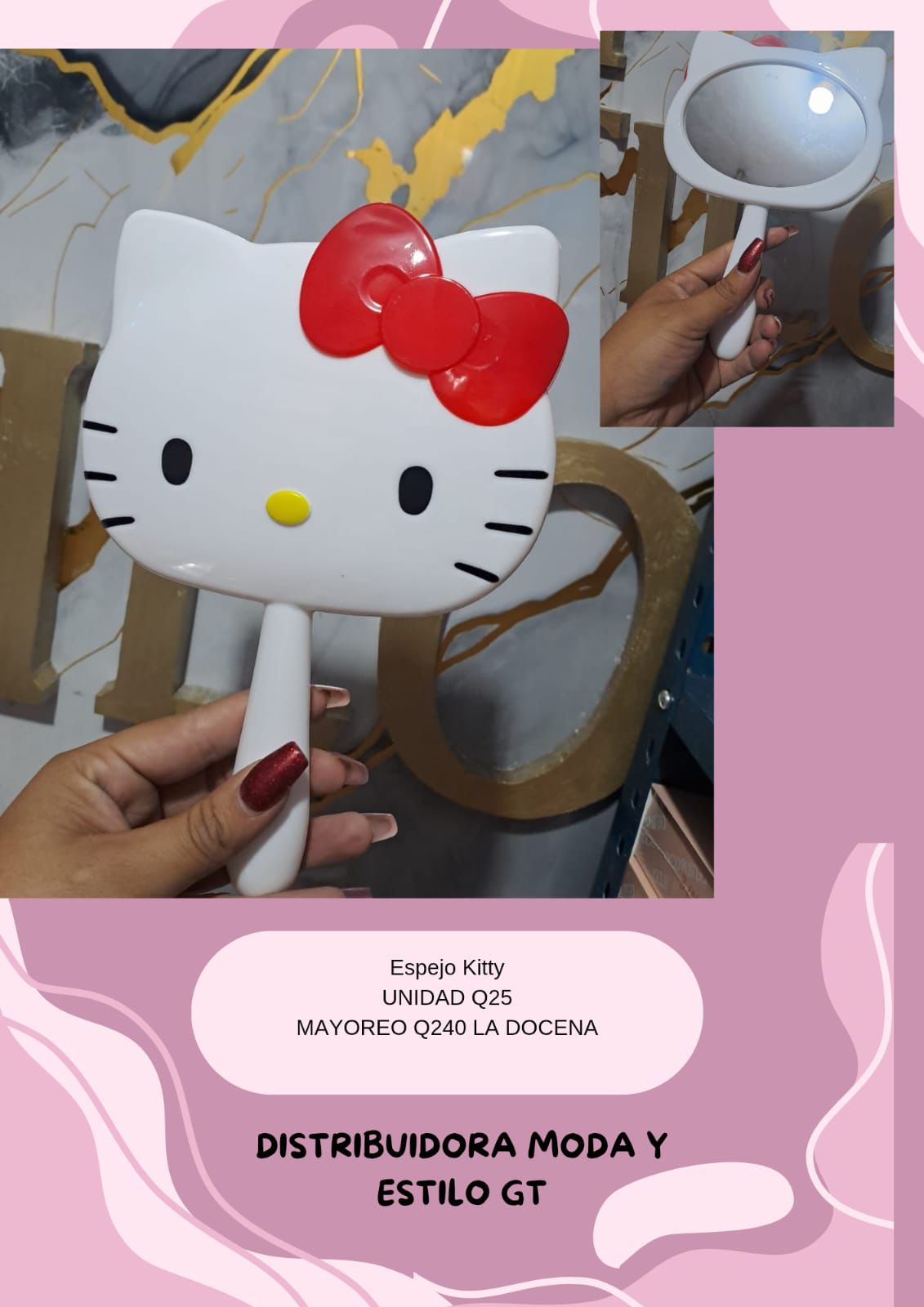 Espejo de Hello Kitty