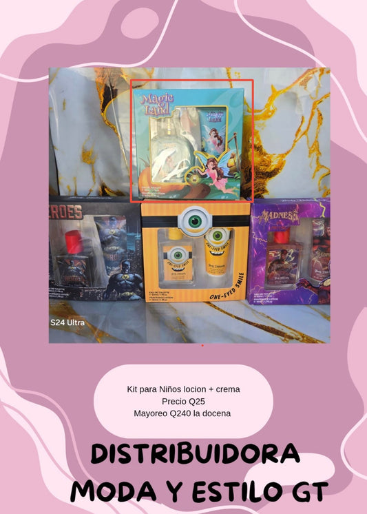 Kit para Niño de Perfume y Crema Corporal