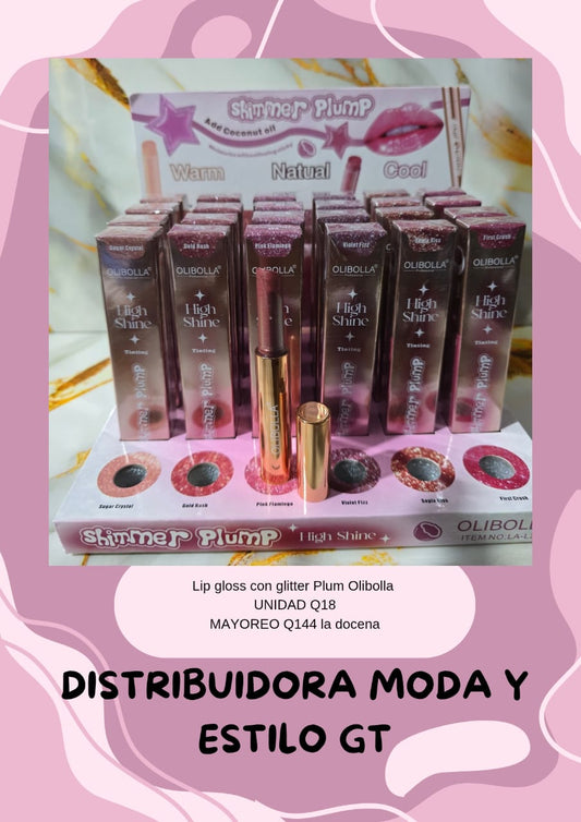 Lip Plump con Glitter Olibolla
