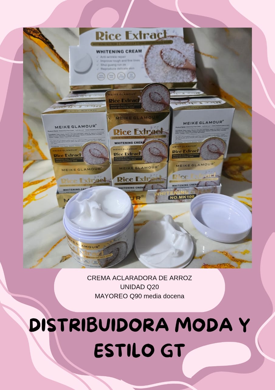 Crema Aclaradora de Arroz