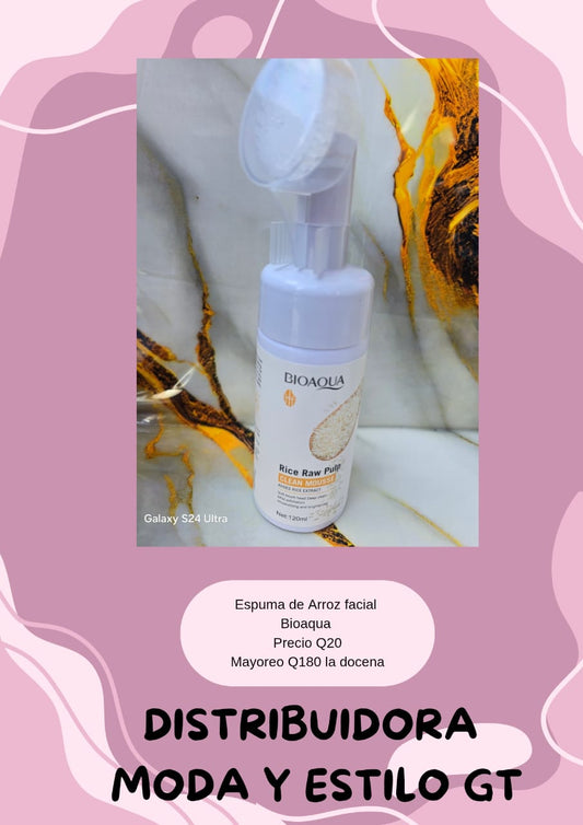 Espuma Facial de Arroz BIO AQUA