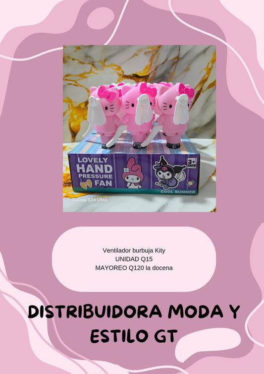 Ventilador y Burbujas de Hello Kitty