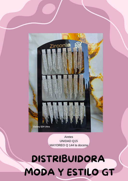Aretes Zirconia