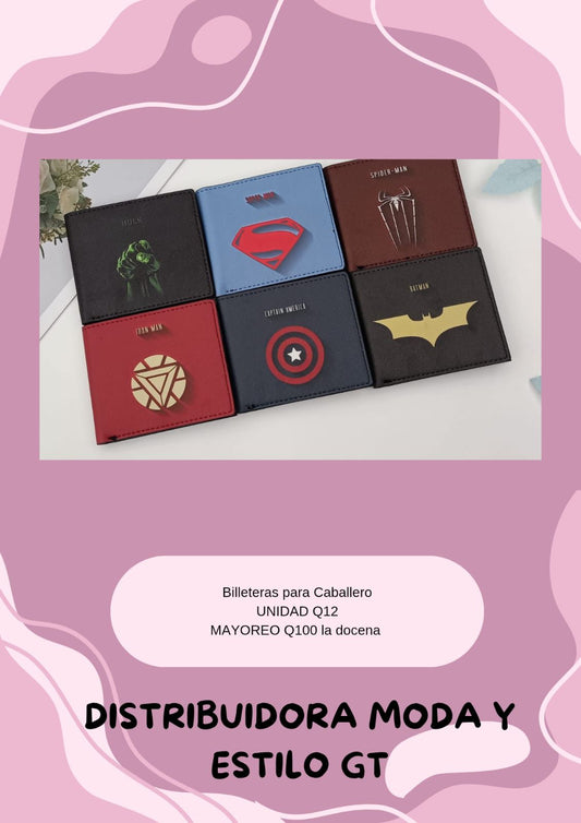 Billeteras superheroes