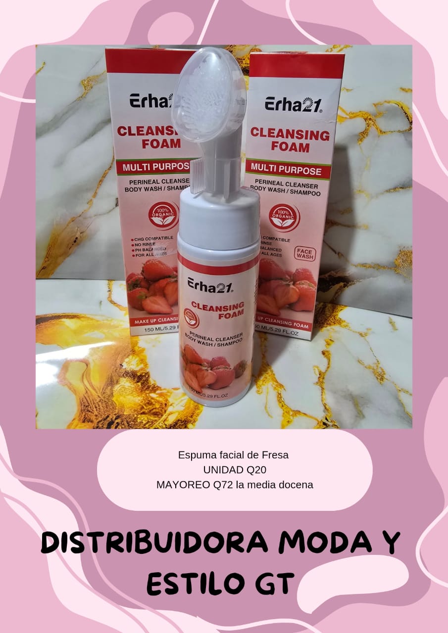 Espuima Facial de Fresa