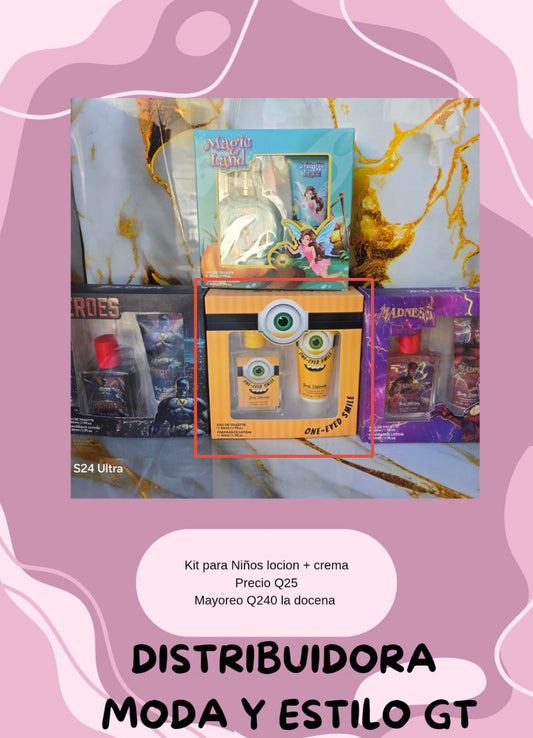 Kit para Niños de Perfume y Crema Corporal
