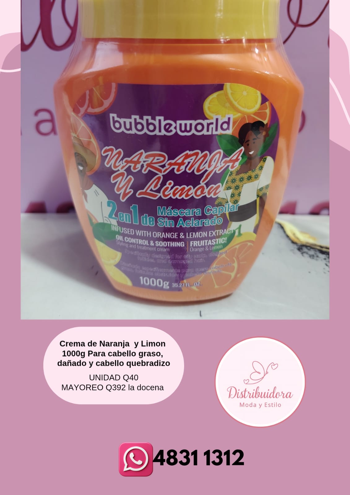Crema de Naranja y Limon