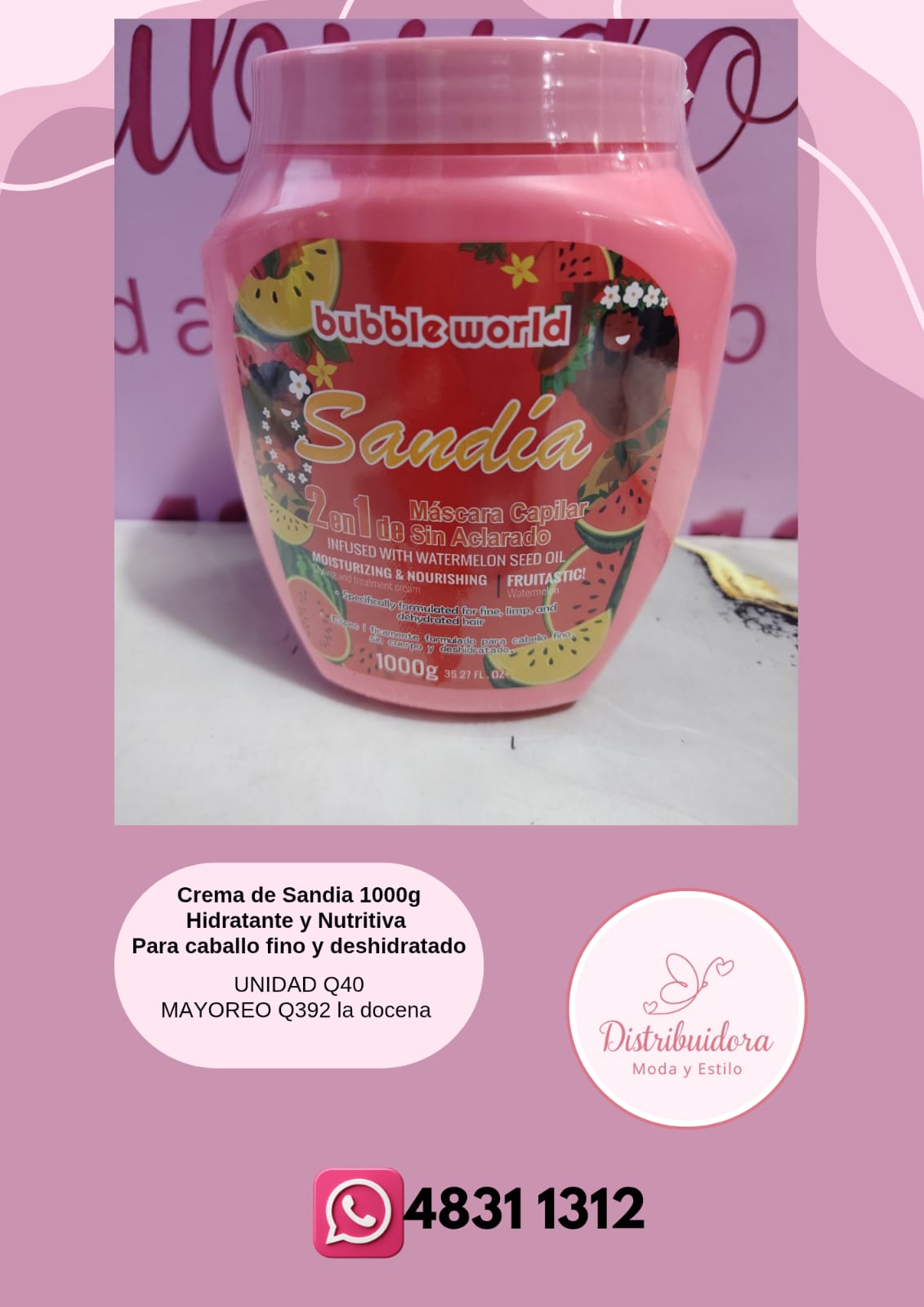 Crema para el cabello