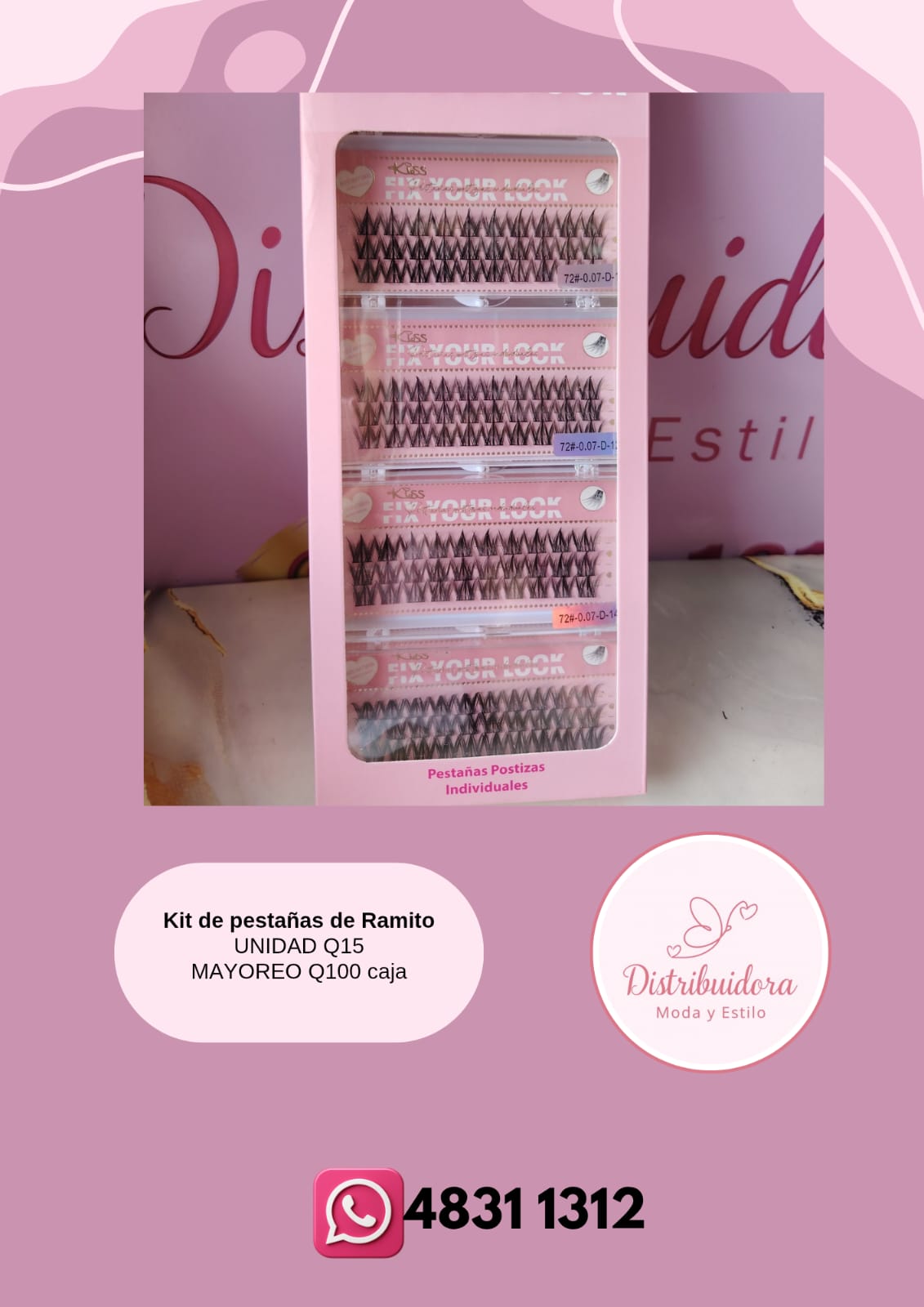 Set de pestañas de ramito