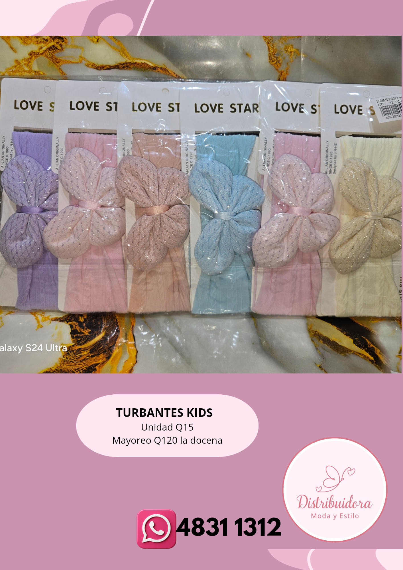 Variedad de turbantes para niñas