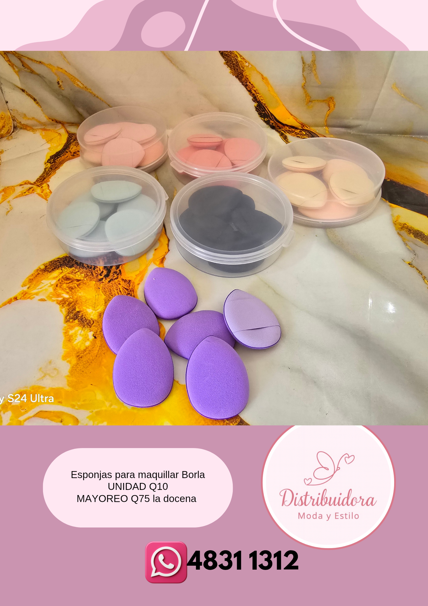 Borlas Esponjas para maquillaje