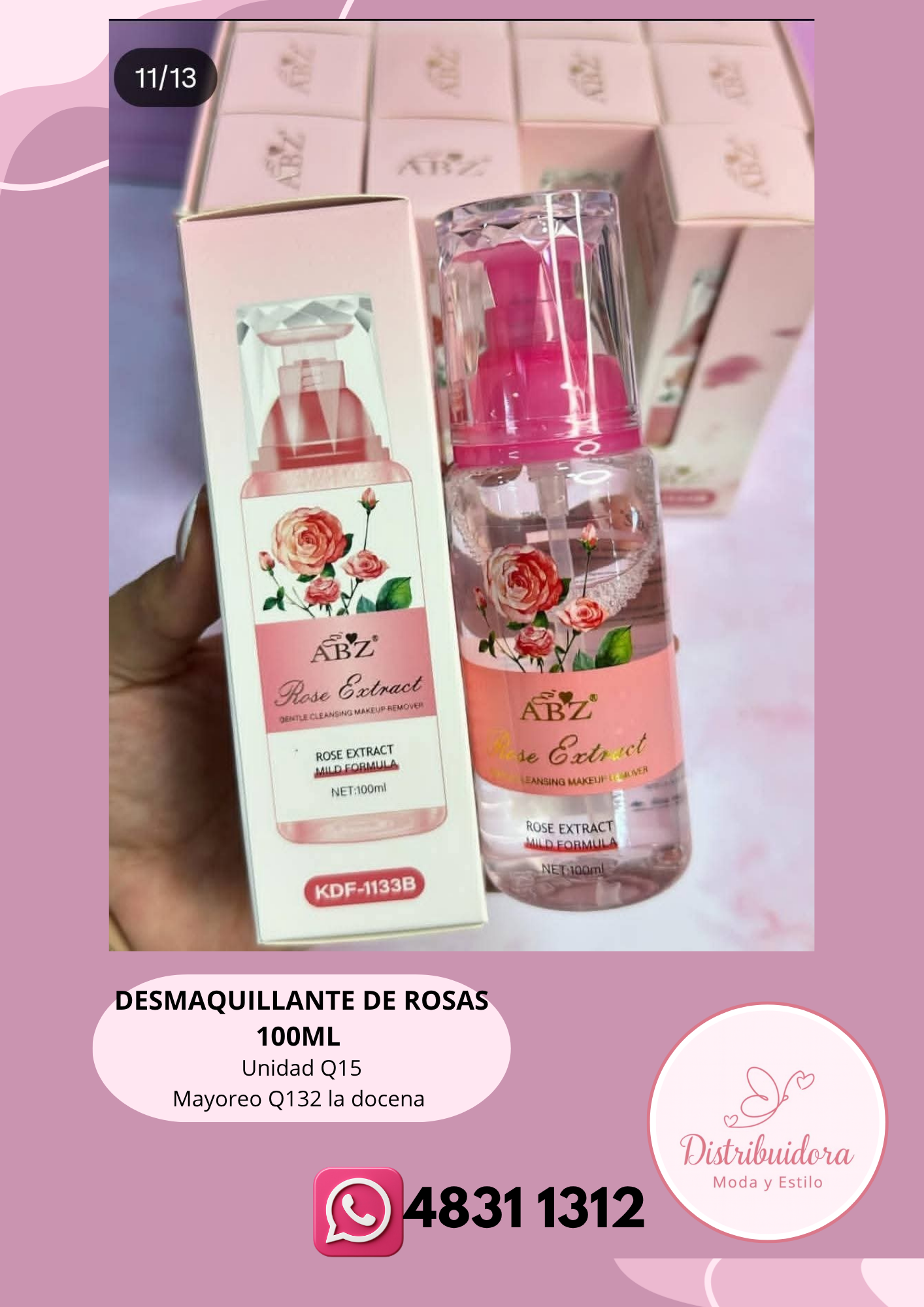 Desmaquillante de rosas 100ml