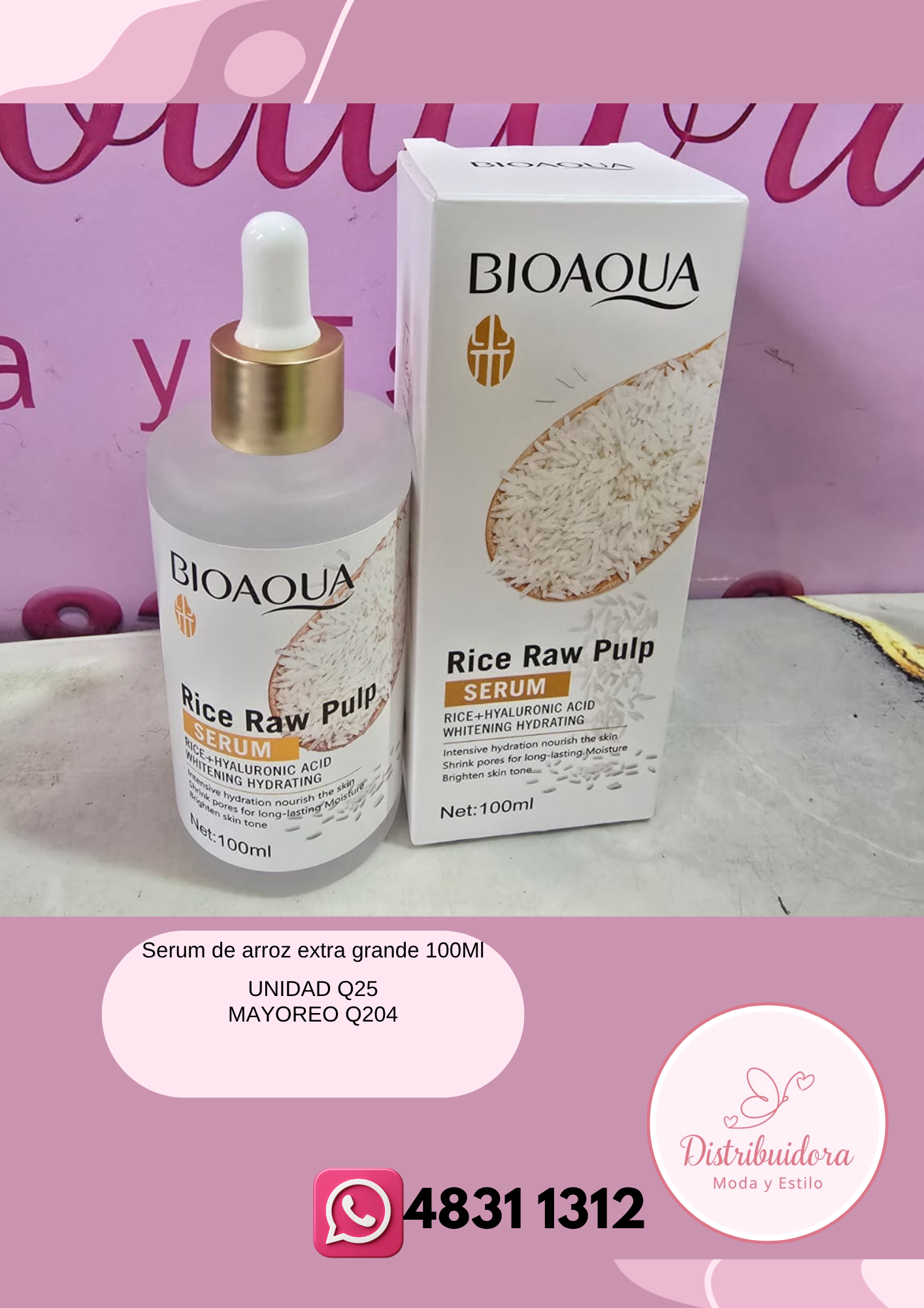 Serum de arroz extra grande 100Ml