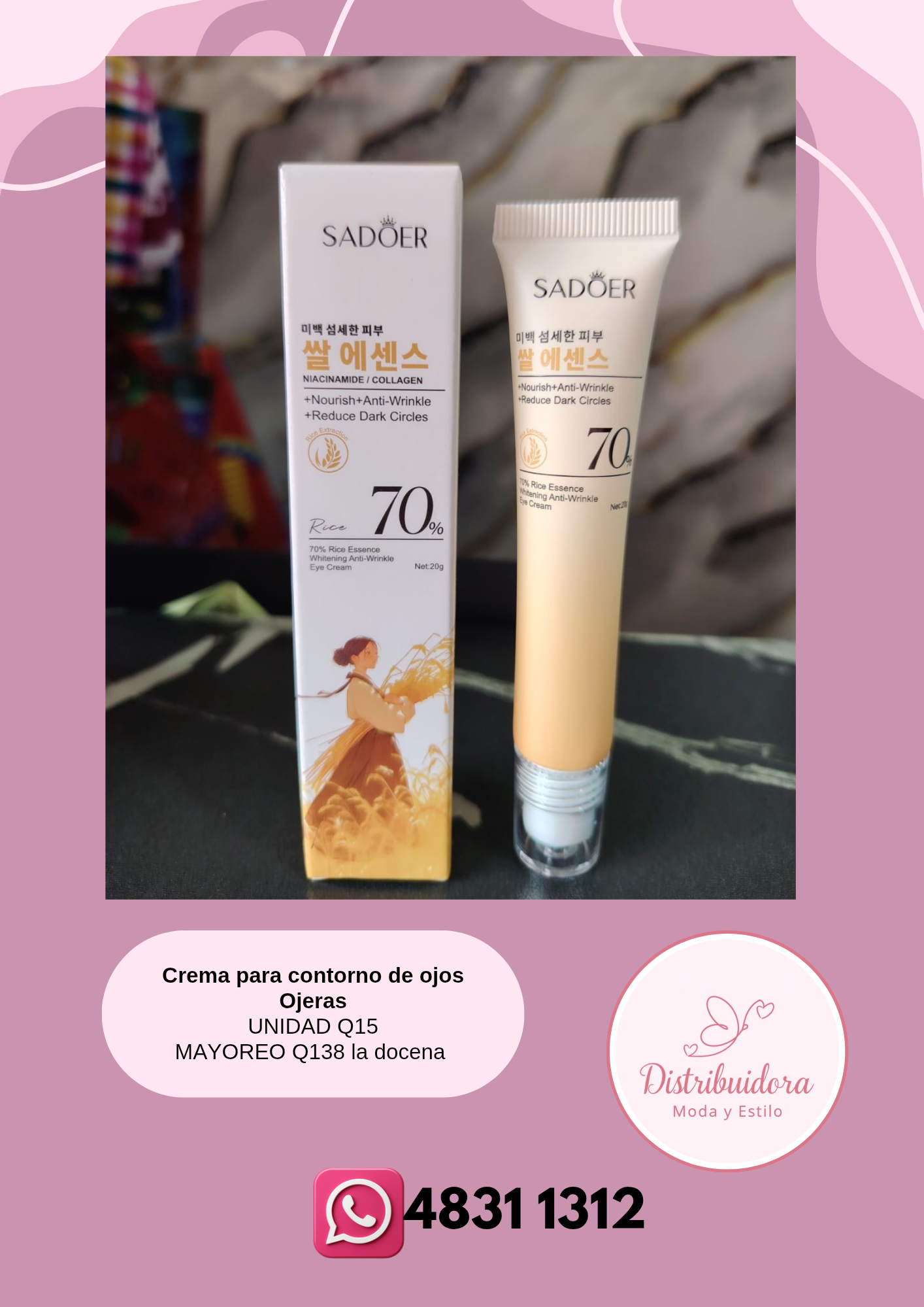 Crema para contorno de ojos