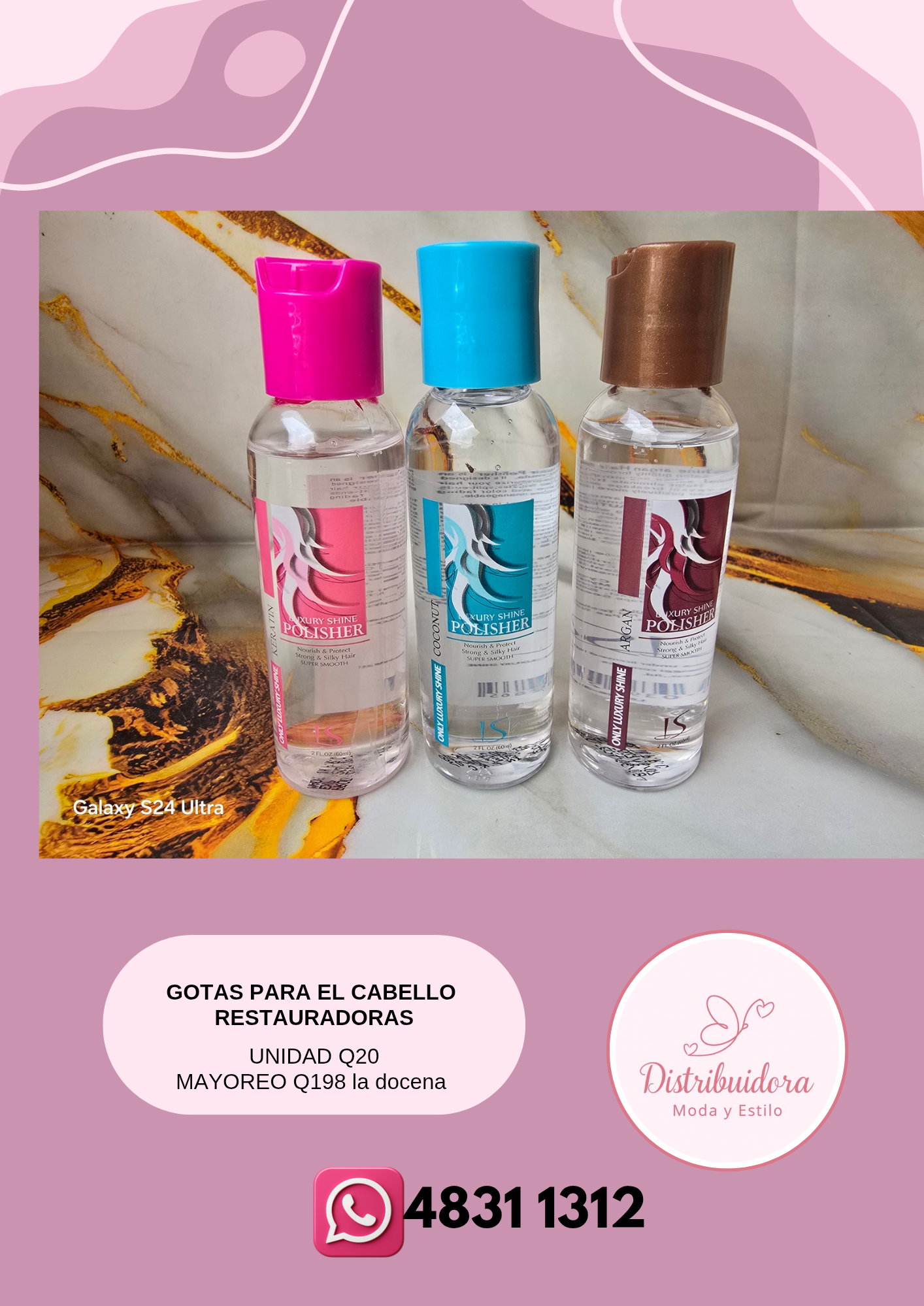 Gotas para el cabello restauradoras