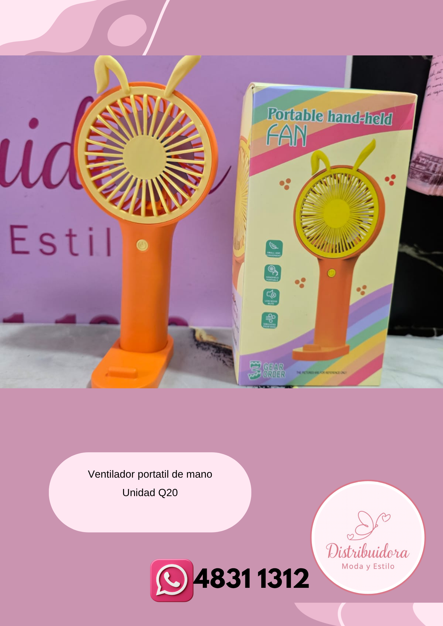 Ventilador portatil de mano
