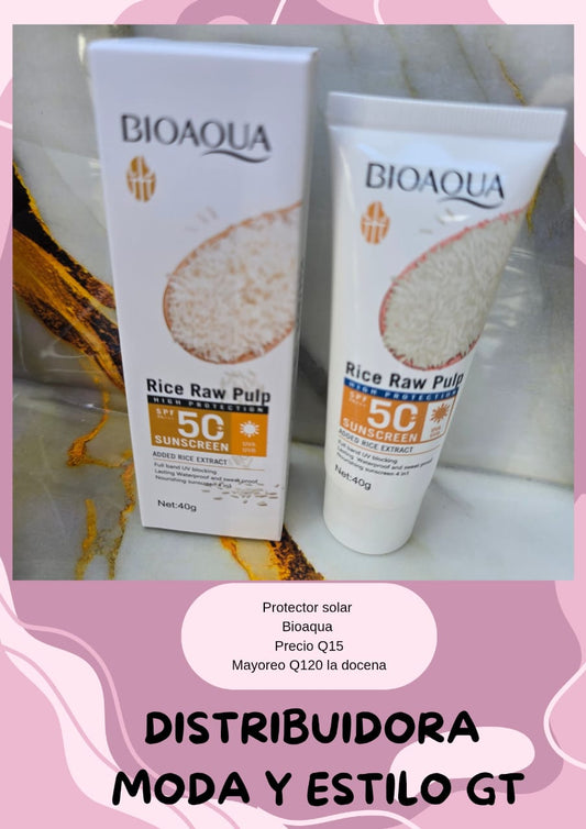 Protector Solar de Arroz BIO AQUA