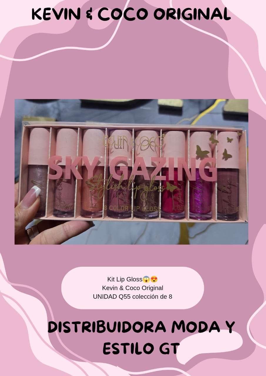 Kit Lip Gloss Kevin y Coco Original