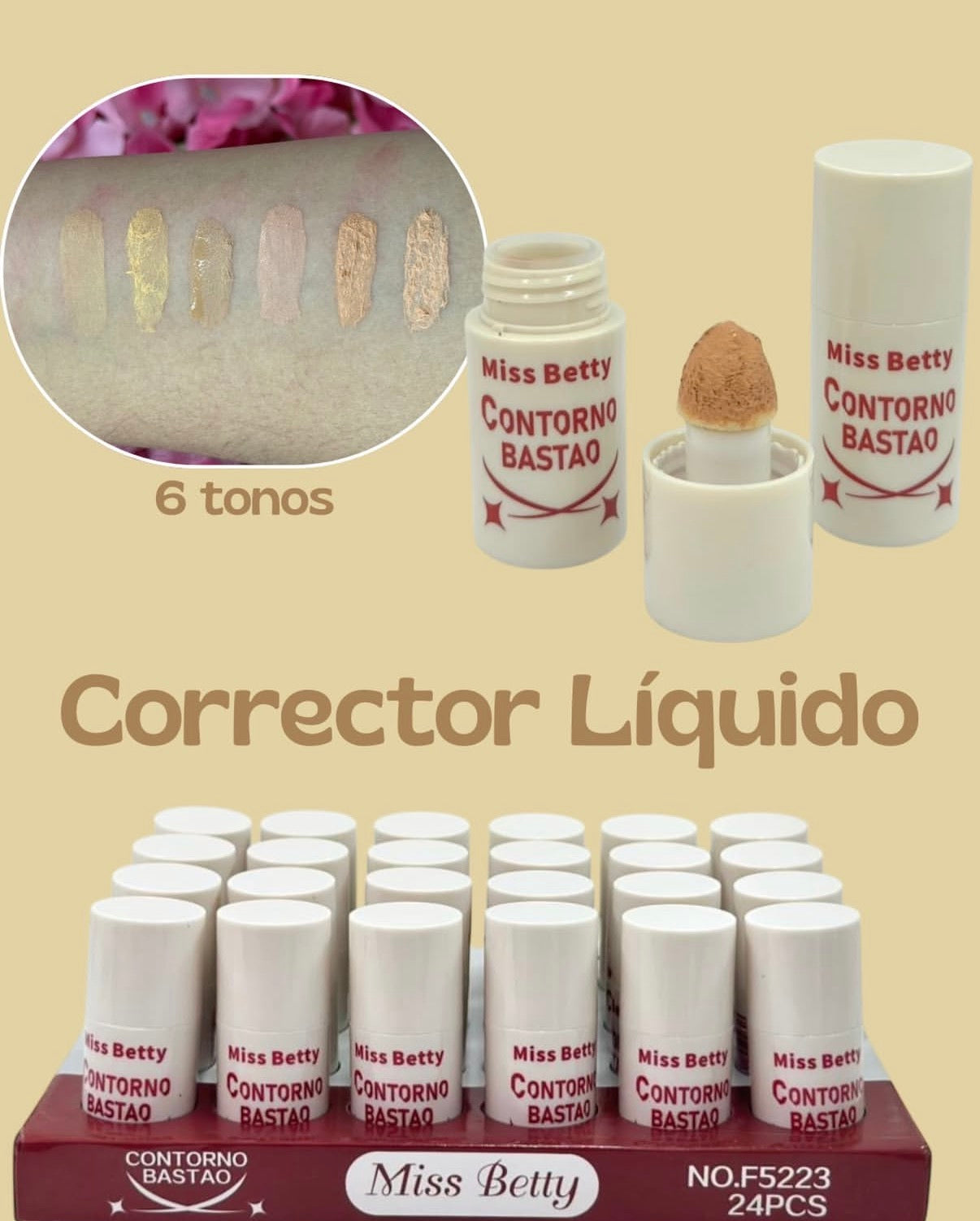 Corrector Liquido Miss Betty