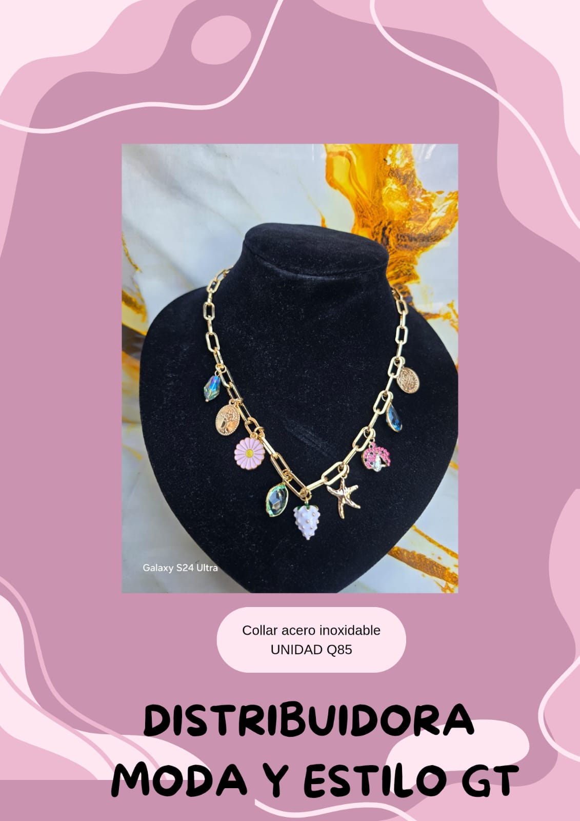 Collar de Acero Inoxidable Mar