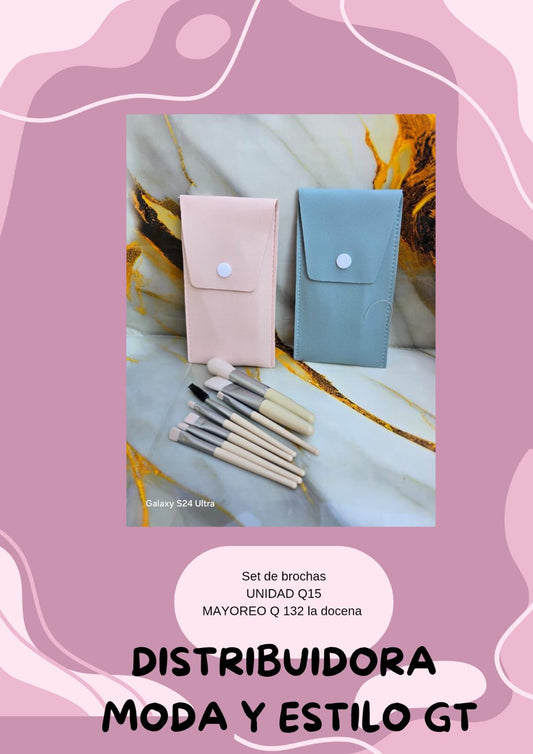 Set de Brochas con Estuche