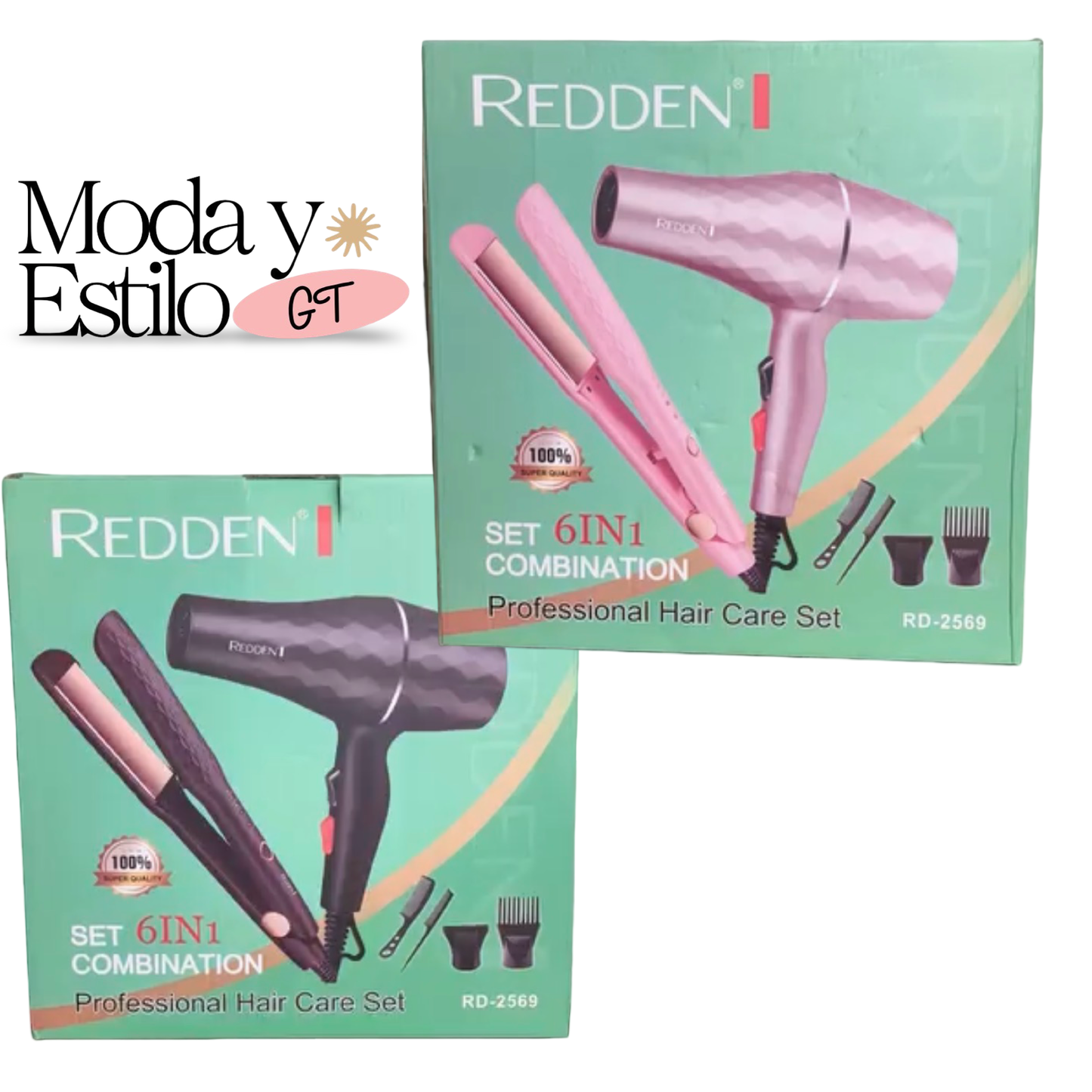 Kit de Secadora + Plancha Redden