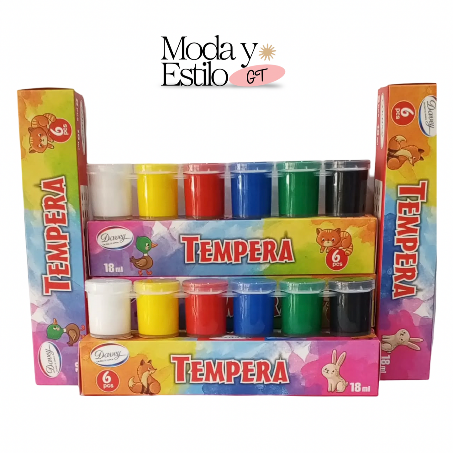Temperas de 6 Colores