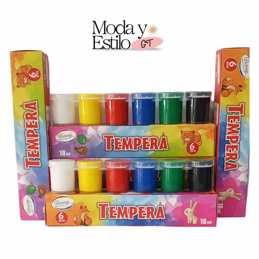 Temperas de 6 Colores