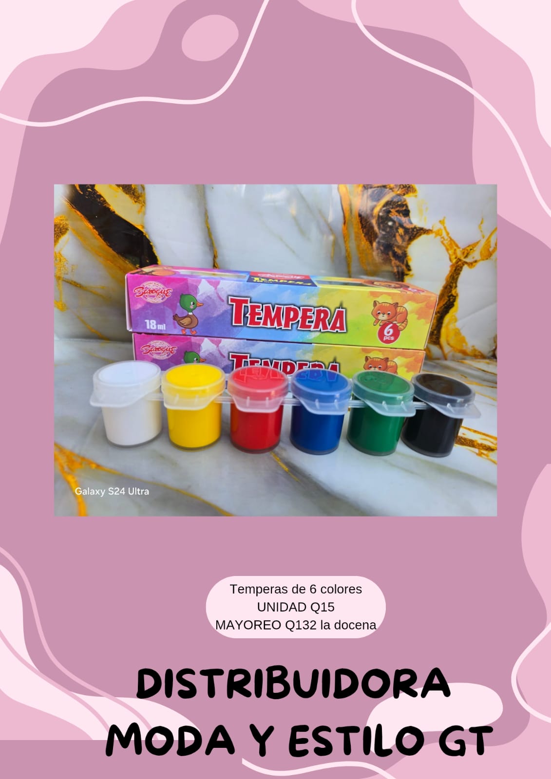 Temperas de 6 Colores