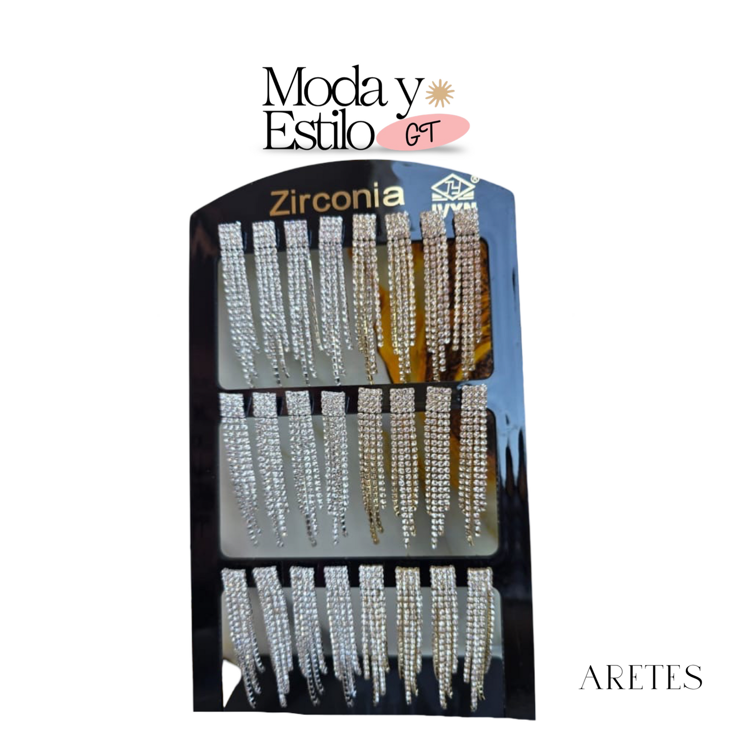 Aretes Zirconia