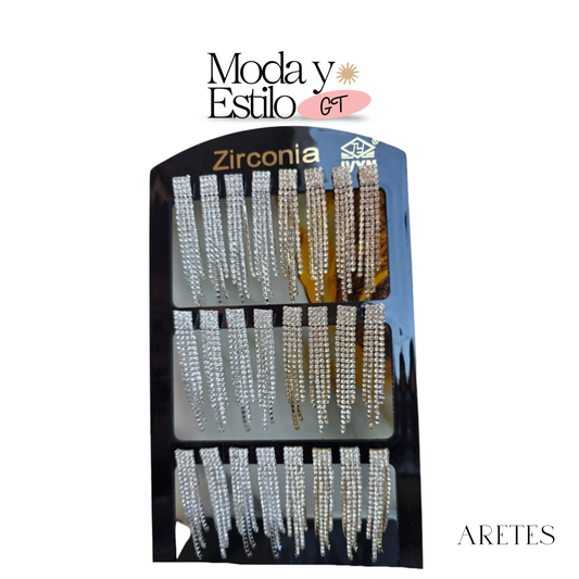 Aretes Zirconia