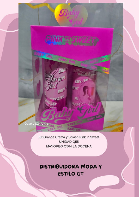 Kit de Crema y Splash Pink