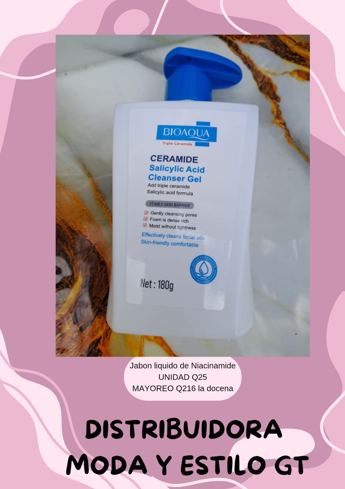 Jabol liquido de Niacinamide BIO AQUA