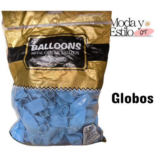 Bolsa de 100 Globos Azules