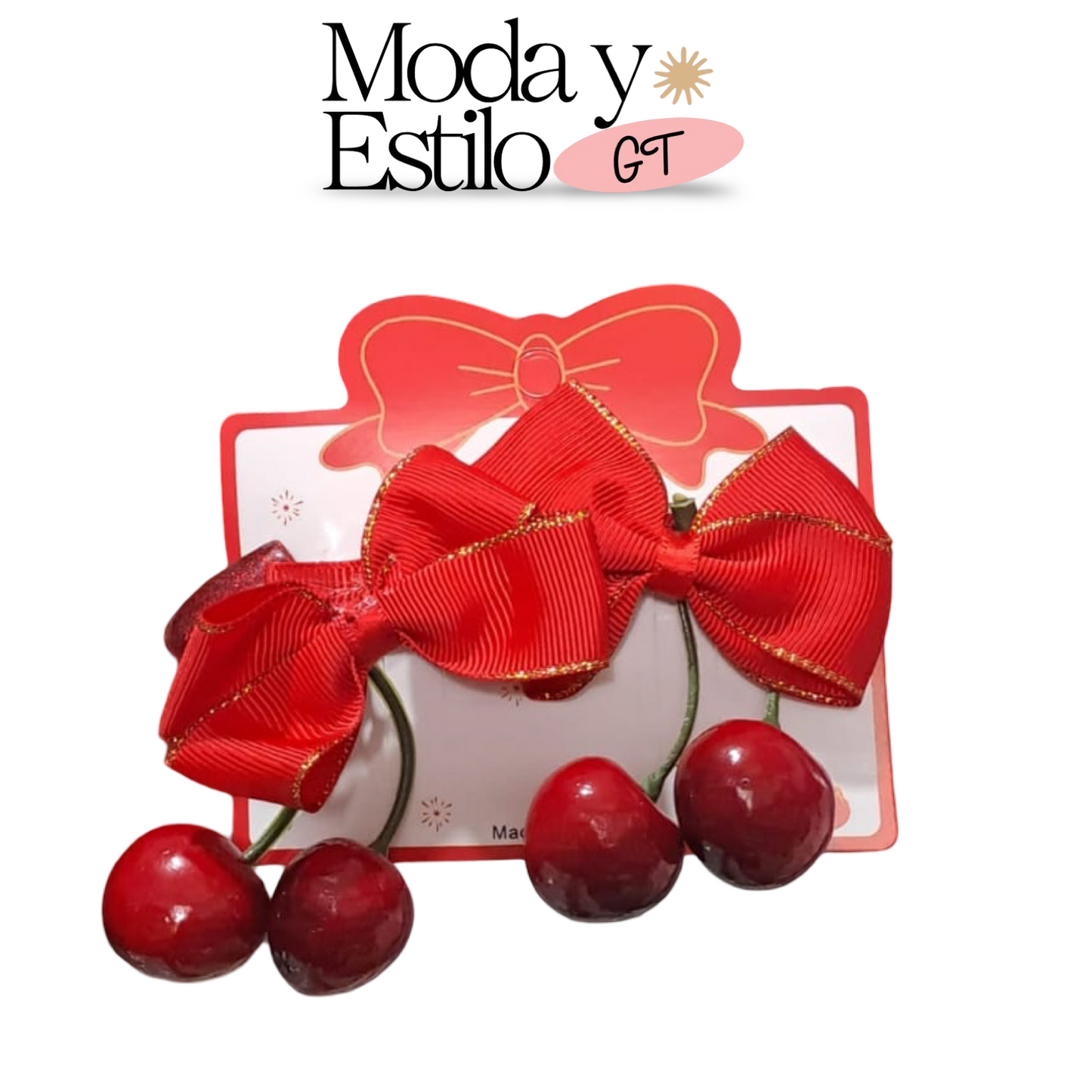 Ganchos de Cereza con Moño